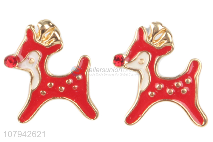 High Quality Christmas Deer Stud Earring Fashion Jewelry