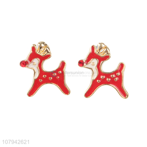 High Quality Christmas Deer Stud Earring Fashion Jewelry