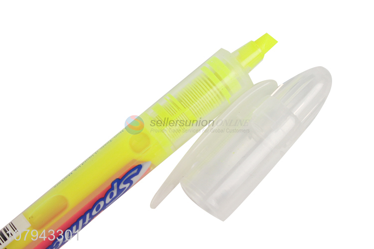 Hot sale safety non-toxic office stationery highlighter marker