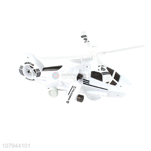 Yiwu wholesale white plastic universal music toy airplane