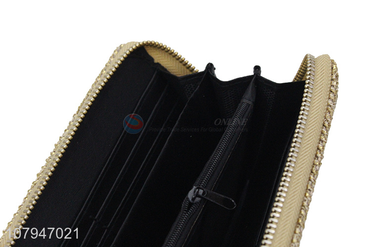 Top selling fashion style durable handbag zipper wallet for ladies