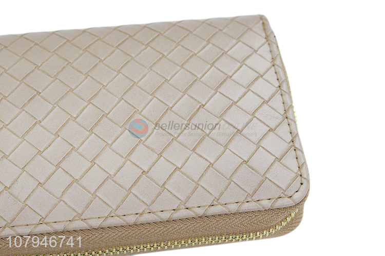 Top selling durable portable women long zipper wallet wholesale