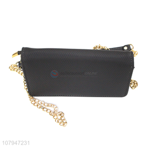 New design black fashion lady shoulder bag with top quality