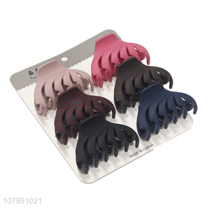 Fashion style 6pieces plastic durable hair claws clips for sale