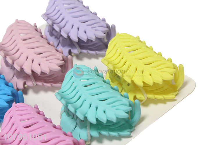 Best quality 6pieces plastic multicolor hair claws clips for sale