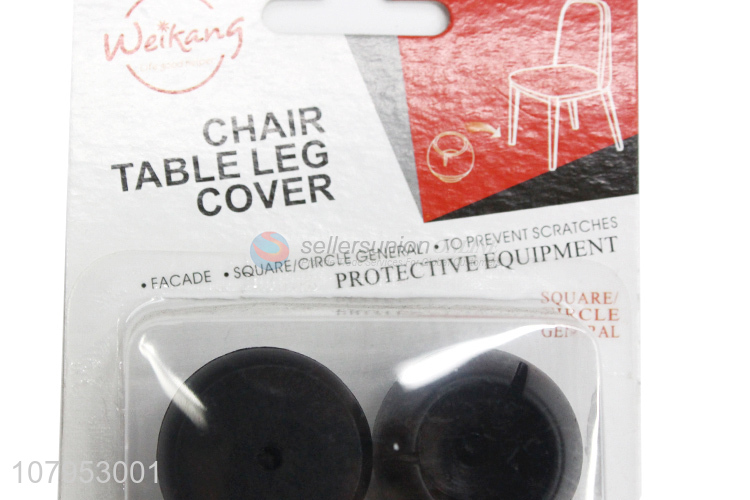 Best Price 4 Pieces Black Felt Chair Table Leg Cover Furniture Feet Pads