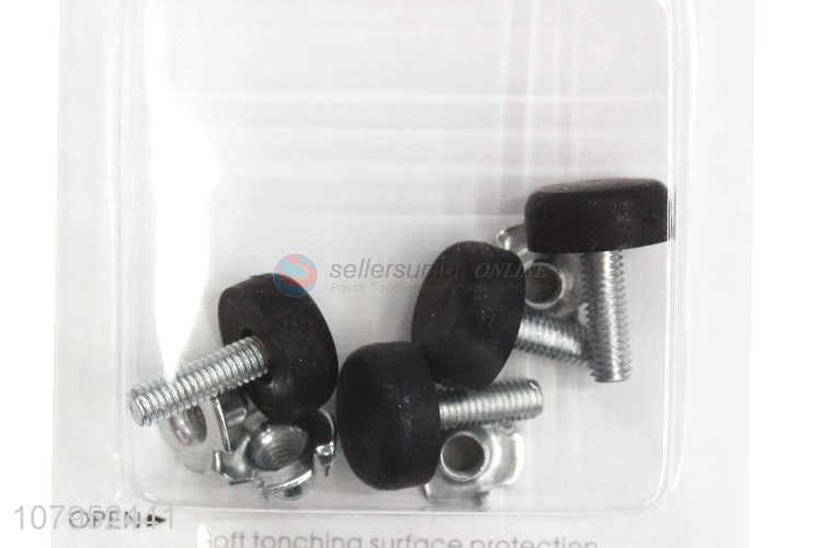 Custom Household Hardware Fittings Adjustable Furniture Glides With Screw