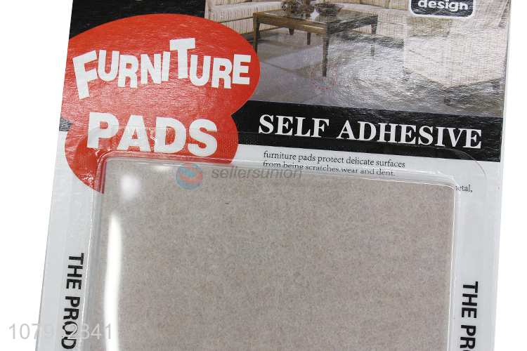 Custom Rectangle Felt Table Feet Pads Self Adhesive Furniture Leg Pads