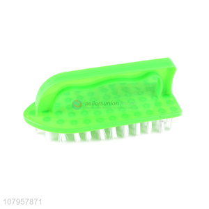 Popular products green plastic laundry brush creative hanging brush