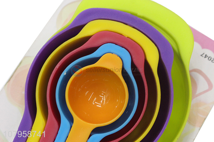 Wholesale price multicolor food-grade plastic measuring spoon baking tools