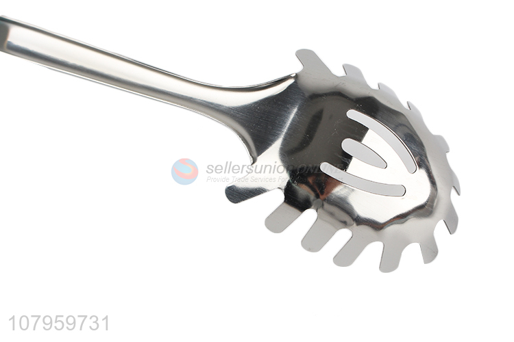 Promotional Stainless Steel Slotted Spaghetti Spoon With Plastic Handle