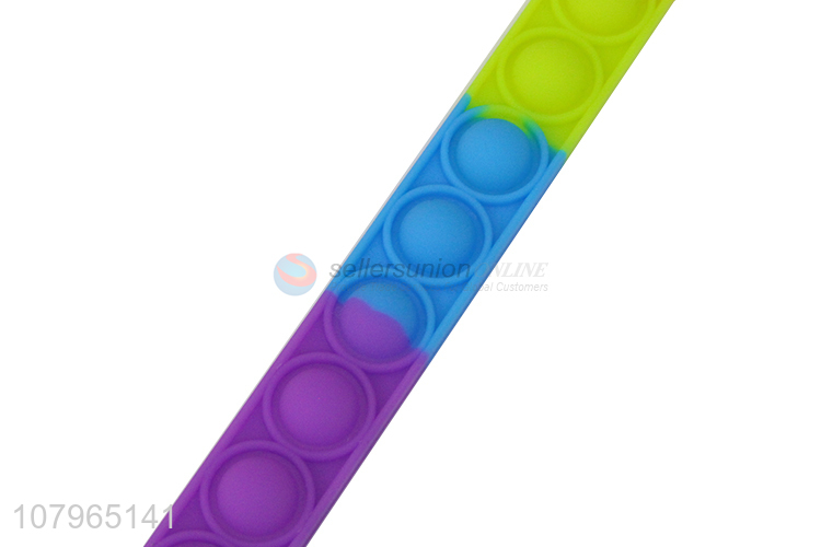 Hot selling silicone wristband simple dimple fidget toy for children