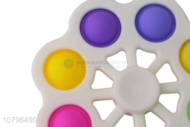 Online wholesale fidget spinner push pop bubble anxiety toy