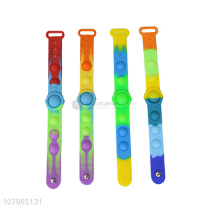 High quality push pop bubble silicone anti-stress bracelet bracelet