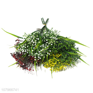 Top quality green gypsophila flower arranging decoration accessories