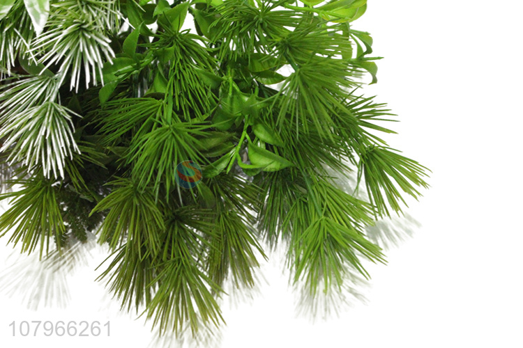 Good price green artificial jade needle pine flower arrangement accessories