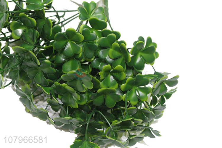 Good quality green clover simulation plant home party decoration