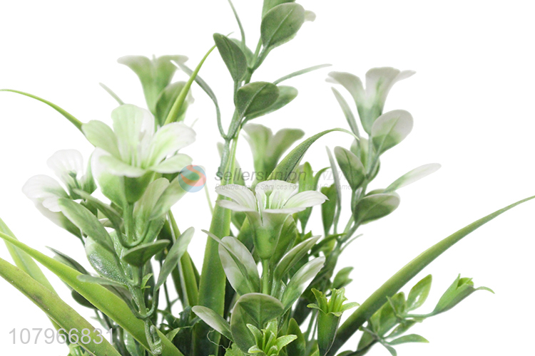 China wholesale green art flower decoration simulation eucalyptus