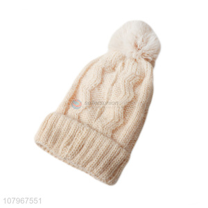 Recent product women ladies warm knitted beanie hat for fall winter