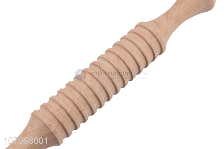 Wholesale wooden carved embossed rolling pin kitchen baking gadgets