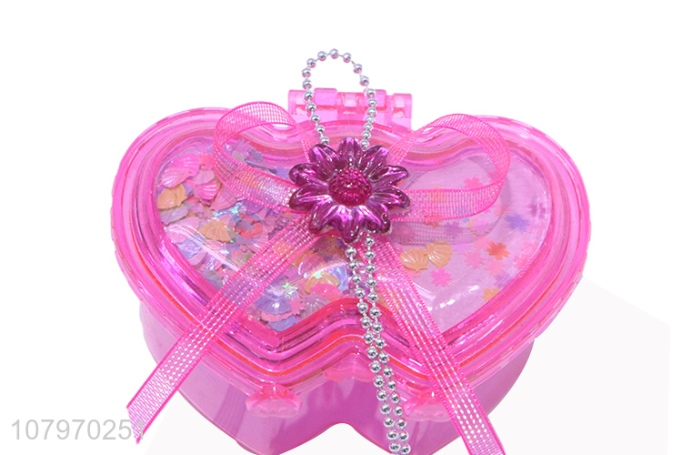 New hot sale plastic little girls jewelry box case princess box