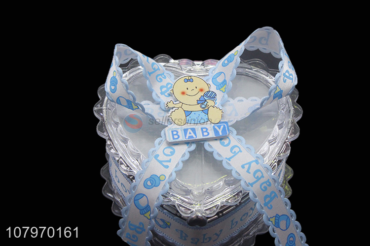 Wholesale ornaments plastic baby jewelry storage case with mirror