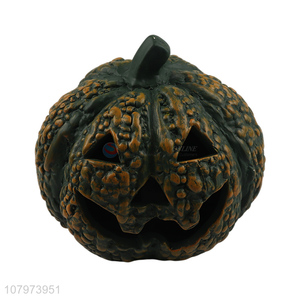 Yiwu wholesale green ceramic pumpkin ornaments for Halloween