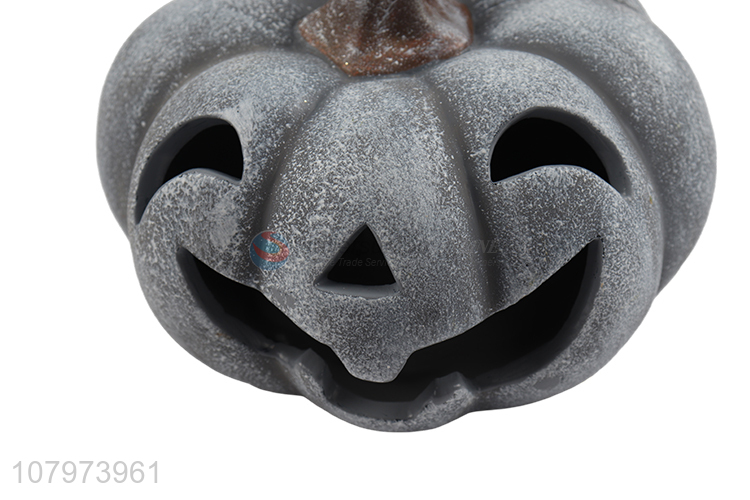 New product creative gray ceramic pumpkin ornament for Halloween