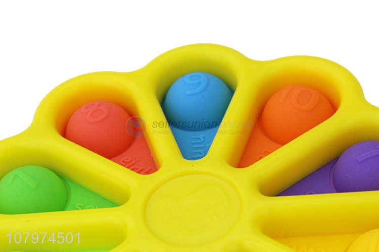 Color Palette Shape Silicone Push Pop Bubble Fidget Sensory Toy