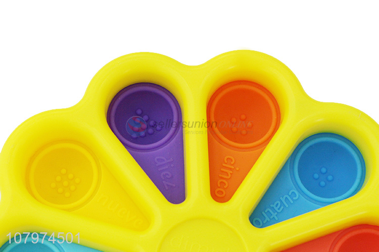 Color Palette Shape Silicone Push Pop Bubble Fidget Sensory Toy