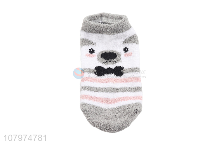 New arrival children winter socks fluffy microfiber socks for kids