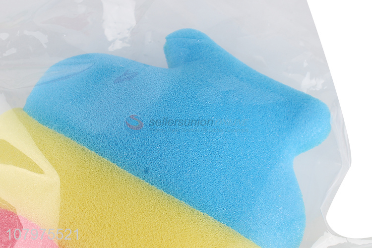 China imports 3d fish shape shower sponge children bath sponge