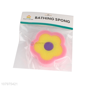 China factory flower shape bath shower sponge for children & baby