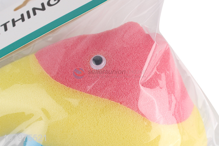 China imports 3d fish shape shower sponge children bath sponge