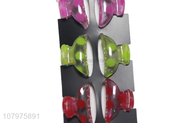 Top selling plastic multicolor daily use women hair claw clips