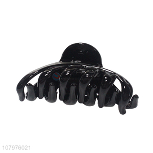 Good quality black plastic hair accessories hair claw clips