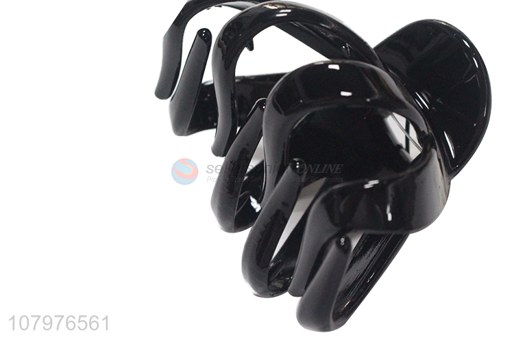 Good selling black strong hold non-slip hair claw clips for ladies