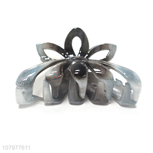 Latest arrival gray creative plastic hair clip temperament hairpin for ladies