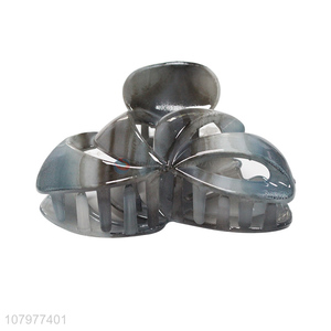 High quality gray plastic hair clip ladies simple claw clip