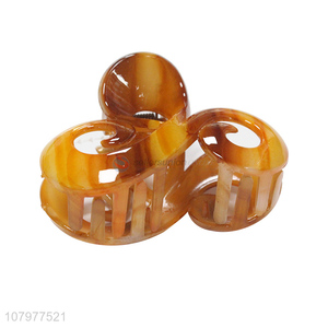 New orange creative temperament hairpin plastic gripping clip for lady