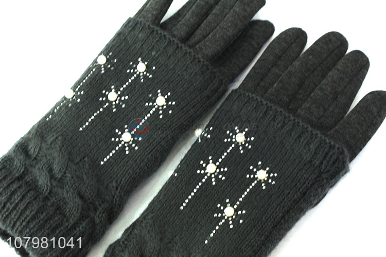 Popular Ladies Knitted Gloves Winter Warm Gloves Fashion Gloves