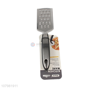 Hot sale silver stainless steel long handle grater big hole planer