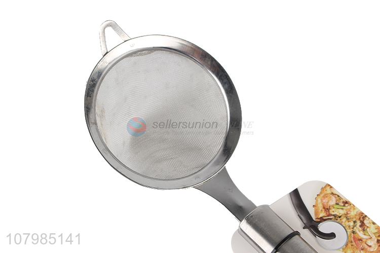 Wholesale eco-friendly stainless steel mesh tea strainer with long handle