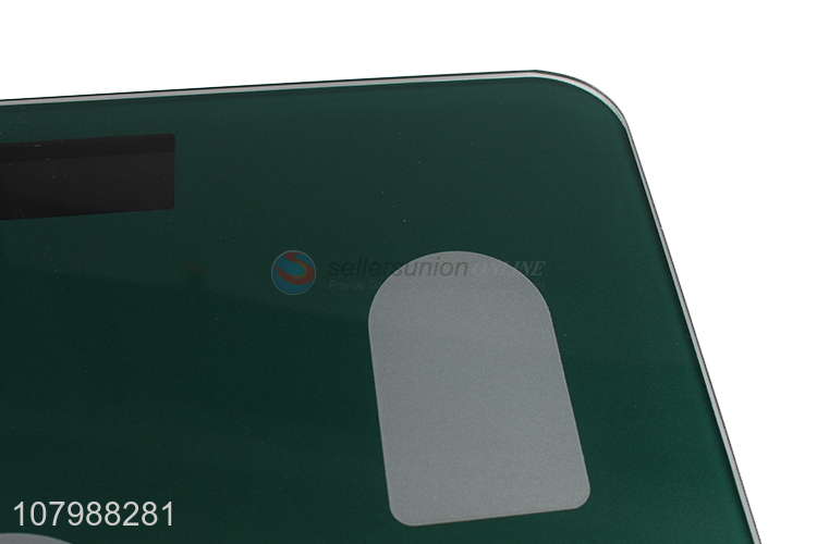 Customized logo tempered glass battery operated digital body fat scale