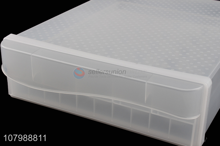 China supplier transparent 30 holes plastic egg storage box for kithcen refrigerator