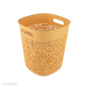 New arrival fashionable hollowed out plastic garbage can waste paper <em>basket</em>