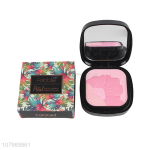 Yiwu wholesale multicolor portable mini blush ladies cosmetics