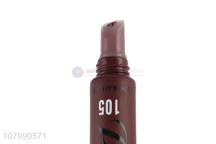 Hot selling 6 colors gel liquid lipsticks long lasting lip stain wholesale