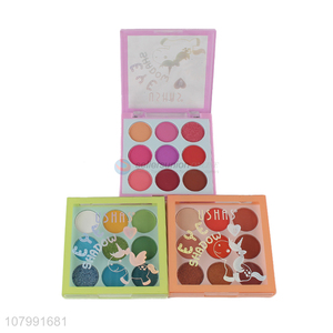 Factory Supplies Fashion 9 Colors Make Up Eyeshadow Palette