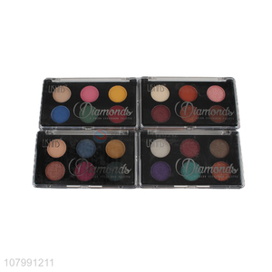 High Quality 6 Color Rectangle Makeup Eyeshadow Palette